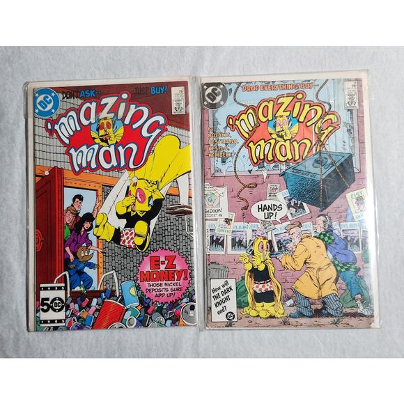 DC Mazing Man #1, 2, 8, 9 Vintage Comic Book Lot Of 4 1986 Pre-owned - Picture 3 of 8